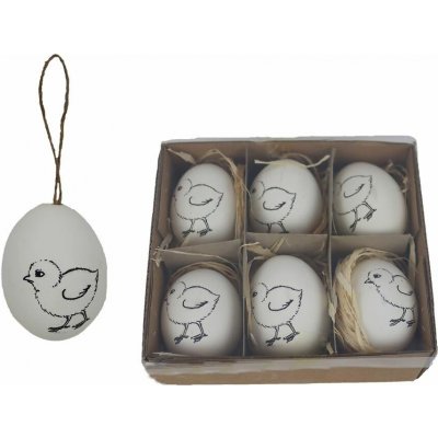 Velikonoční vajíčka, 6 ks X7943 – Zboží Dáma