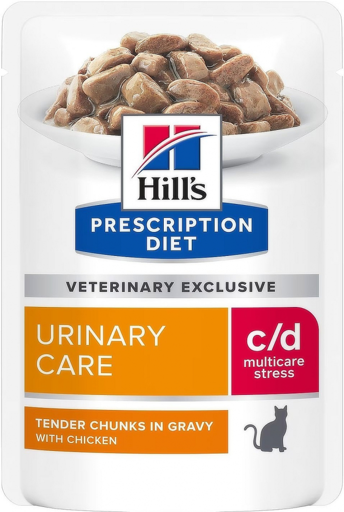 Hill\'s Prescription Diet C/D Urinary Stress Chick. 12 x 85 g