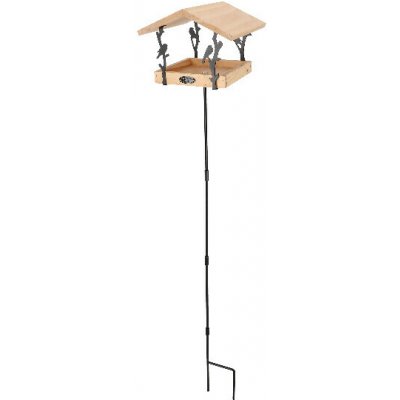 Esschert Design Krmítko pro ptáky na noze Chiffchaff 25 x 131 cm přírodní – Hledejceny.cz
