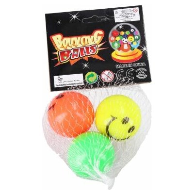 Míček gumový HOPÍK úsměv 3ks 3cm W036461 – Hledejceny.cz
