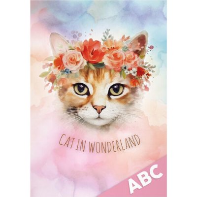 Desky na ABC A4 Cat in Wonderland – Zboží Dáma