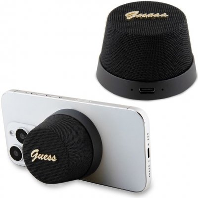 Guess 2v1 Magnetic Bluetooth Speaker / Stand Metal Script Black – Zbozi.Blesk.cz