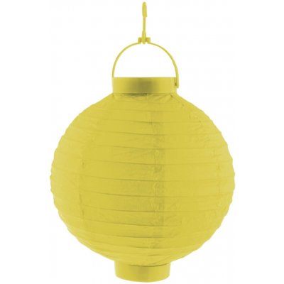 Lampion se světlem 20 cm, žlutý – Sleviste.cz