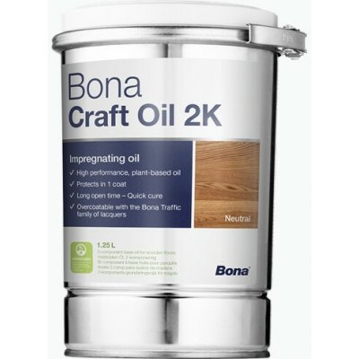 Bona Craft Oil 2K 1,25 l průhledná – Zboží Mobilmania