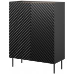 Knihovna 2D2SZ ONDA 98x45x127 černá – Zboží Dáma