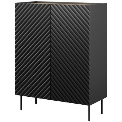Knihovna 2D2SZ ONDA 98x45x127 černá – Zboží Dáma