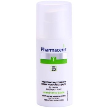 Pharmaceris T-Zone Oily Skin Sebostatic Day denní krém na stažení pórů pro problematickou pleť, akné SPF 20 50 ml