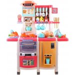 Tomido Velká dětská kuchyňka s lednicí a troubou 65 dílů růžová – Sleviste.cz