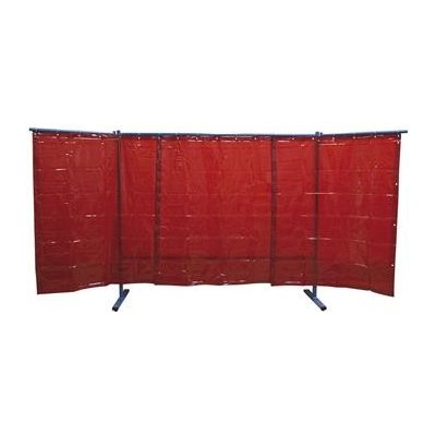 Kemper svařovací ochranná stěna 3dílná šířka 3,80 m červená – Zboží Dáma