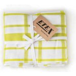 Etex Utěrky z egyptské bavlny U03 zelené káro 50 x 70 cm 3 ks – Zboží Dáma