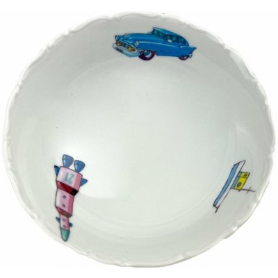 Český porcelán Miska dětská porcelánová Auto moto 16 cm 0,35 l – Hledejceny.cz