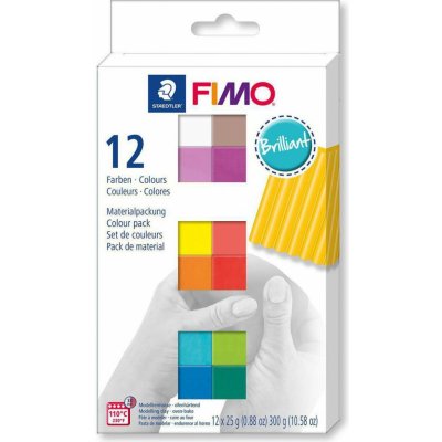 FIMO Soft sada 12 barev 25 g BRILLIANT – Hledejceny.cz
