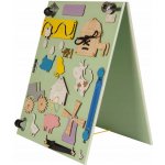 Kik KX4629 Dřevěná oboustranná manipulační tabule Farma – Hledejceny.cz