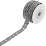 Krajková stuha šedá 5 m – Hledejceny.cz