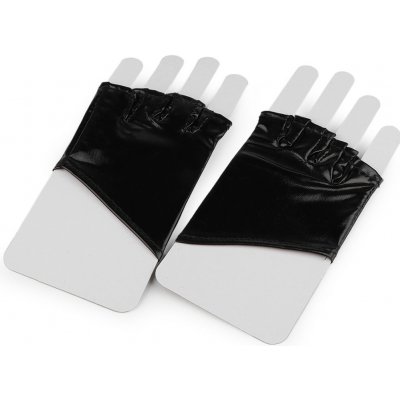Prima-obchod Rukavice bezprsté imitace latexu, 2 černá – Zboží Dáma