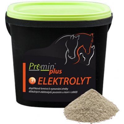 Premin plus ELEKTROLYT K vyrovnání ztráty důležitých elektrolytů pocením u koní v zátěži 5 kg – Hledejceny.cz