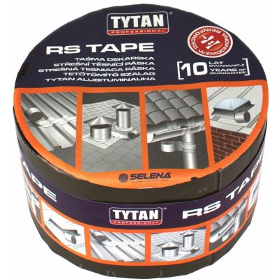 Tytan RS Tape Střešní těsnící páska bitumenová 10 cm x 10 m hliníková – Sleviste.cz
