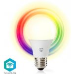 Nedis Wi-Fi chytrá LED žárovka E27/ A60/ 9W/ 230V/ 806lm/ teplá až studená bílá/ 2700 6500K/ RGB/ bílá – Hledejceny.cz