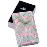 Nefertitis Papírová dárková krabička květinová zelená na prsteny a náušnice 8 x 5 x 2,6 cm NF27159 – Sleviste.cz