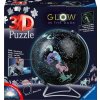 3D puzzle RAVENSBURGER 3D Svítící puzzleball Hvězdný globus 190 ks