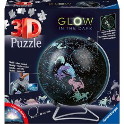 RAVENSBURGER 3D Svítící puzzleball Hvězdný globus 190 ks