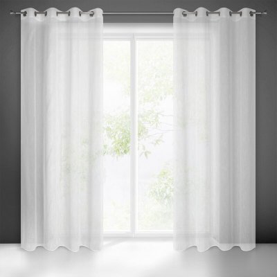 Takoy Záclona CARLA z matného etamínu s efektem deště-HF-386301 | 140 x 250 cm – Hledejceny.cz