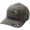 Rybářská kšiltovka, čepice, rukavice Geoff Anderson Kšiltovka Flexfit NU Šedá 3D Bílé Logo