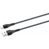 usb kabel Ldnio LS521 USB – USB-C, 1m, šedo-modrý
