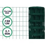 Svařované pletivo Light Plus – výška 150 cm, drát 2,1 mm, oko 75x100 mm, PVC – HobbyKompas.cz