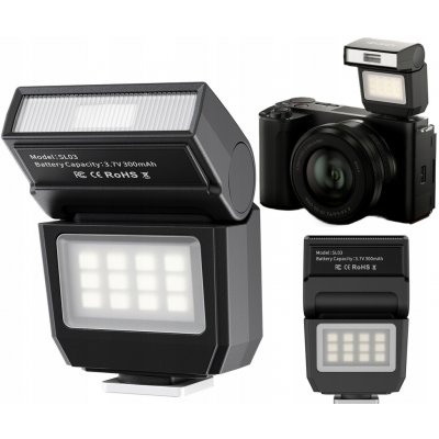 Ulanzi SL03 GN8 Blesková lampa + LED panel Stopka ISO Kamera Telefon – Zboží Živě