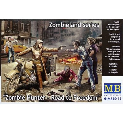Master Box Zombie HunterRoad to Freedom 5 fig.MB35175 1:35