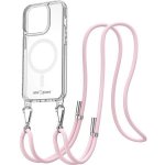 AlzaGuard Luxe Detach Lanyard Case Compatible with MagSafe for iPhone 15 Pro růžový – Zboží Živě