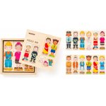 Woody puzzle skládačka Lidé a povolání – Zboží Dáma