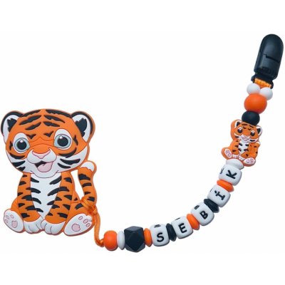 Puntja.cz silikon kousátko tygřík se jménem oranžová – Zboží Dáma