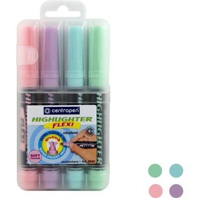 Centropen 8542 Flexi 4 pastelových barev – Hledejceny.cz