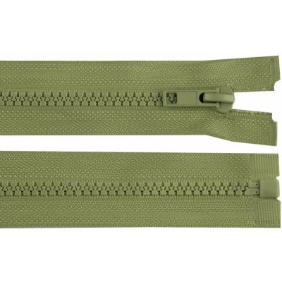 Zip kostěný dělitelný No 5 - bundový barva 263 zelená khaki délka 65 cm – Hledejceny.cz