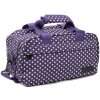 Cestovní tašky a batohy Member's SB-0043A fialová/bílá 14 l