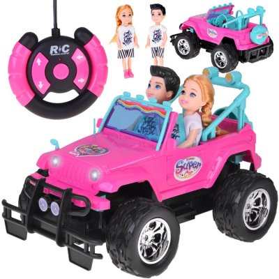 Tomido RC auto pro panenky + figurka chlapec a holčička růžové – Hledejceny.cz