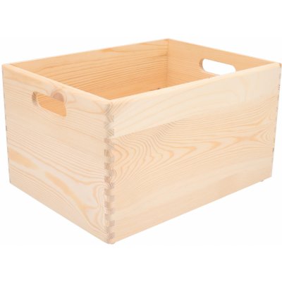 ČistéDřevo DŘEVĚNÝ BOX 40 x 30 x 23 cm – Zboží Mobilmania