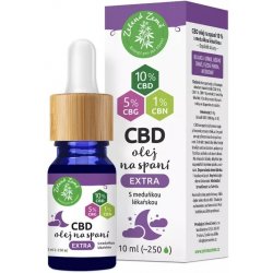 Zelená Země CBD kapky na spaní EXTRA 10 ml