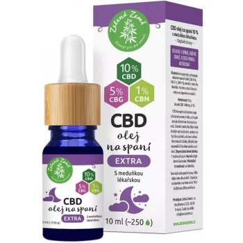 Zelená Země CBD kapky na spaní EXTRA 10 ml