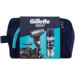 GILLETTE MACH3 Charcoal taška -Strojek + 2 NH + gel na holení 200 ml dárkové balení – Hledejceny.cz