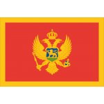 Samolepka - vlajka Černá Hora - 6 x 4 cm – Hledejceny.cz