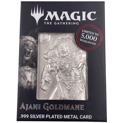 FaNaTtiK Magic the Gathering Limited Edition Silver Plated Ajani Goldmane Metal Collectible – Zboží Mobilmania