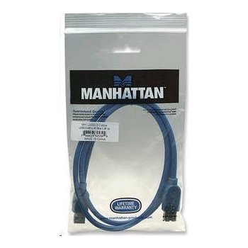 Manhattan 325394 USB 3.0, A-A, prodlužovací, 1m, modrý