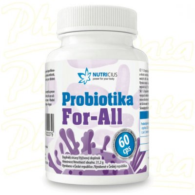 Nutricius Probiotika For-All 60 kapslí – Hledejceny.cz