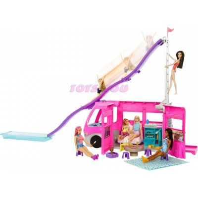 Mattel BRB Barbie Karavan snů s obří skluzavkou HCD46 – Zboží Mobilmania