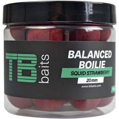 TB Baits Vyvážené boilies Balanced + Atraktor GLM Squid Strawberry 100g 20mm – Zboží Mobilmania