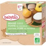 Babybio Brassé Kapsička z kokosového mléka jablko hruška 4 x 85 g – Sleviste.cz