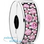 Pandora Třpytivý růžový klip 791817PCZ – Zboží Mobilmania